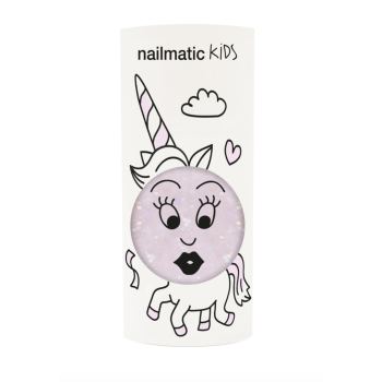 Vernis à ongles à l'eau - transparent rose pailleté Polly - NAILMATIC