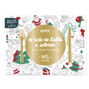 Sets de table NOËL à colorier OMY