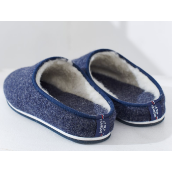 Chaussons mules en laine Claude LE SLIP FRANCAIS