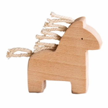 Joujou en bois en forme de cheval avec sa crinière - Dada