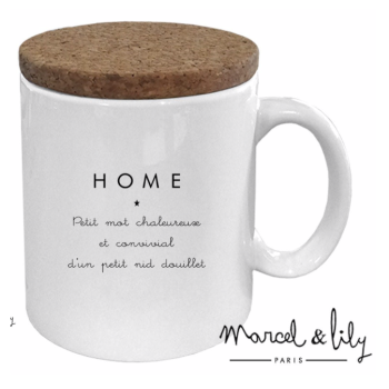 MUG COUVERCLE EN LIÈGE "HOME"