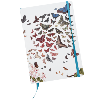 Carnet A5 ligné 126 pages - Papillons
