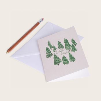 Carte double Forêt Belles fêtes