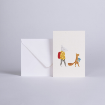 Carte à message "En route"