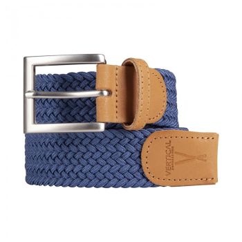 Ceinture tressée bleu - faite en France