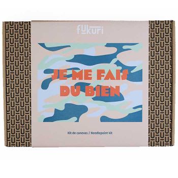Kit Canevas complet FUKURI 40x50 cm - "Je me fais du bien" Camo