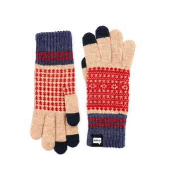 Gants tactiles maille adulte - Fleur - EVOLG