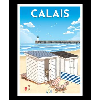 Affiche Chalets Calais 30x40 cm