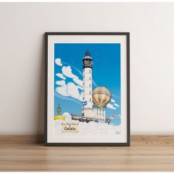 Affiche Phare Volant de Calais 30x40 cm