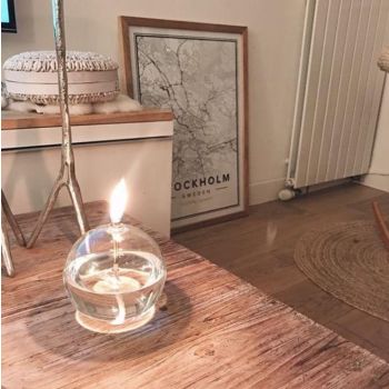 Lampe à huile PERI DESIGN ronde - petit modèle