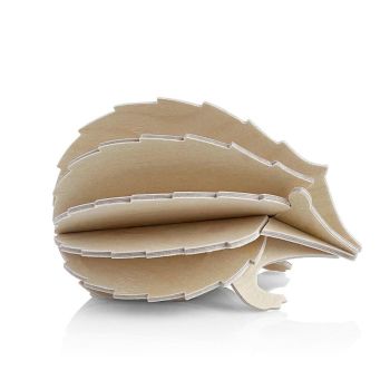 Hérisson LOVI en bois 8 cm, naturel, 3D à assembler