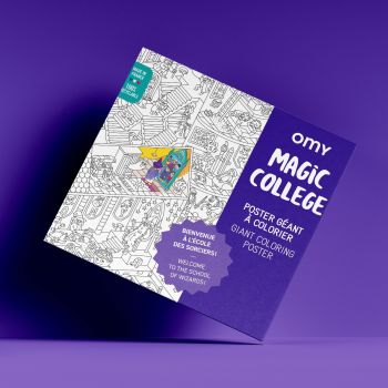 Poster géant à colorier - Magic College OMY