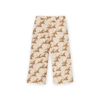 Pantalon fluide Hitak fille - Héron macadamia