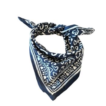 Petit foulard Léo gris- Maison Augustin