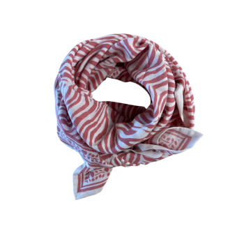Foulard Adulte Zèbre rose - Maison Augustin