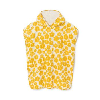 Poncho de bain en Capri Flora Bold Citron 