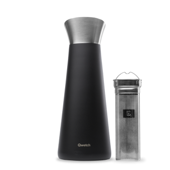 Carafe isotherme 1L Qwetch - noir mat