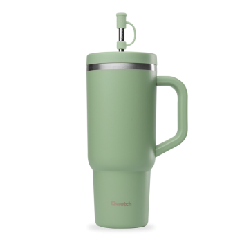 Travel cup isotherme inox matt 900 ml QWETCH - vert tilleul