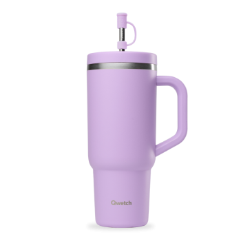 Travel cup isotherme inox matt 900 ml QWETCH - lavande