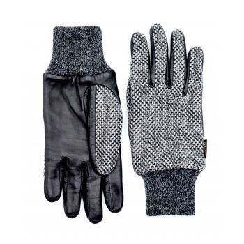 Gants tactiles / laine et cuir adulte - Saga - EVOLG