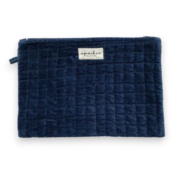 Pochette Sana Velours marine