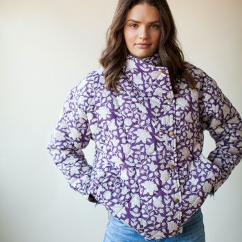 Veste Kapur femme en coton - ultraviolet