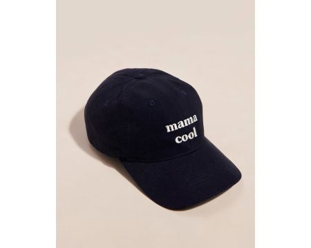 Casquette brodée MAMA COOL - CHARBON