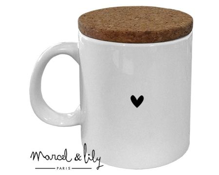 Mug couvercle en liège "MAMAN LOVE"