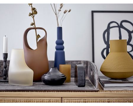 Vase en grès Isolde BLOOMINGVILLE - bleu marine