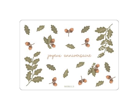 Carte - Anniversaire d'automne