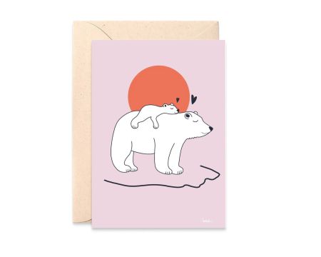 Carte double naissance - Baby Bear