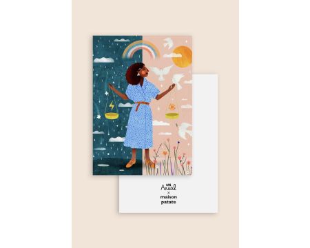 Carte postale BALANCE - MAISON PATATE