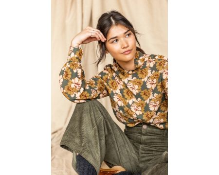 Blouse Bhumi Dahlia Kaki