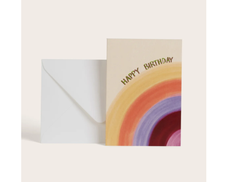 Carte Rainbow Happy birthday