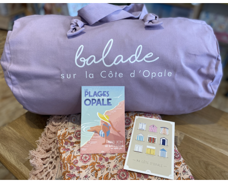 Sac polochon Lilas - Balade sur la Côte d'Opale