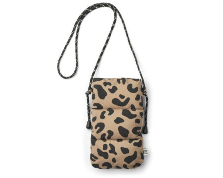 Sac matelassé léopard pour téléphone DIAZ en matière recyclée - LIEWOOD