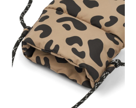 Sac matelassé léopard pour téléphone DIAZ en matière recyclée - LIEWOOD