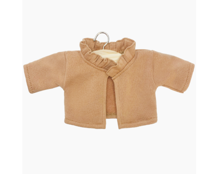 Cardigan Claudia en molleton cassonade poupée Gordis Minikane