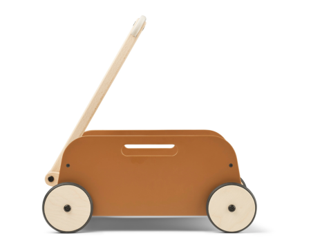 Wagon chariot à tirer en bois Tyra - caramel