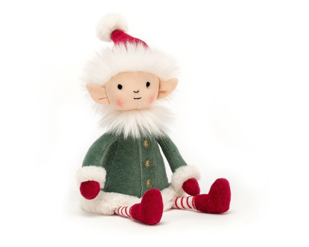 Peluche Jellycat elfe - Leffy Elf