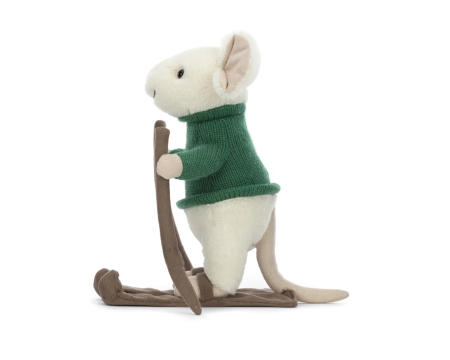Peluche Jellycat Souris avec skis - Merry Mouse Skiing