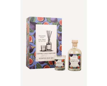 Coffret bougie parfumée et diffuseur Figuier d'Azur Panier des sens
