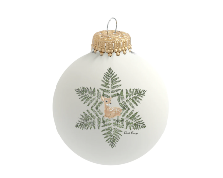 Boule de Noël en verre - Petit faon Petit Berge x Baubels