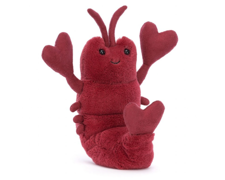 Peluche Jellycat Amuseable Red Heart - Love-Me Lobster