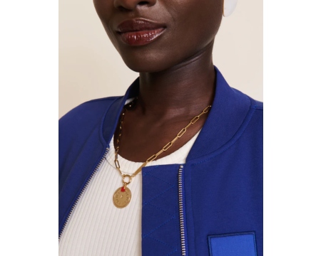 Le collier maillons XL doré à l'or fin 24 carats