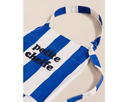 Tablier "petite cheffe" bleu