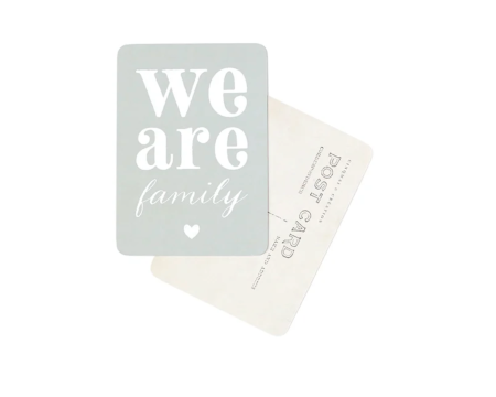 Carte postale WE ARE FAMILY