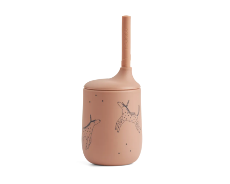 Gobelet avec paille en silicone Ellis Sippy Cup licornes (Unicorn / Pale tuscany) (précommande)