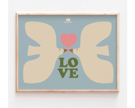Affiche A3 Les Oiseaux de l'Amour - MA PETITE VIE