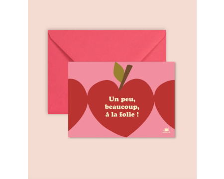 Carte postale Un peu, beaucoup, à la folie - Ma Petite Vie
